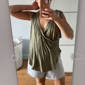 Free People Distressed Oversized Tank